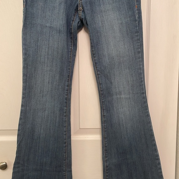 Flying Monkey Denim Blue Jeans with Bell Bottoms Flare Wide Legs - Picture 4 of 17